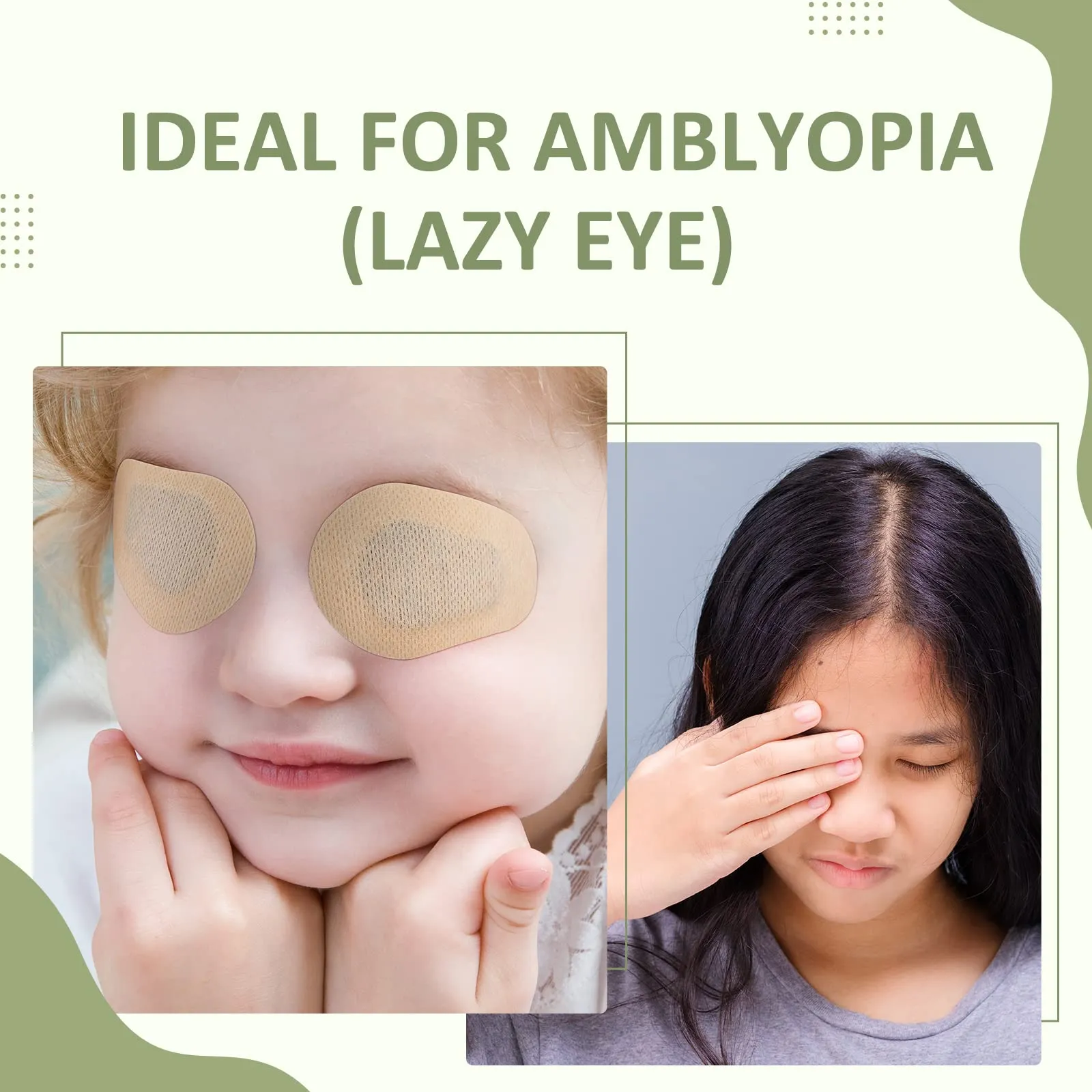 120 Pcs Adhesive Eye Patches, Eye Patches for Adults Eye Pad Disposable Eyepatch Latex Free Adhesive Bandages for Baby Kids (Nude,3 x 2 Inch) Nude 3 x 2 Inch