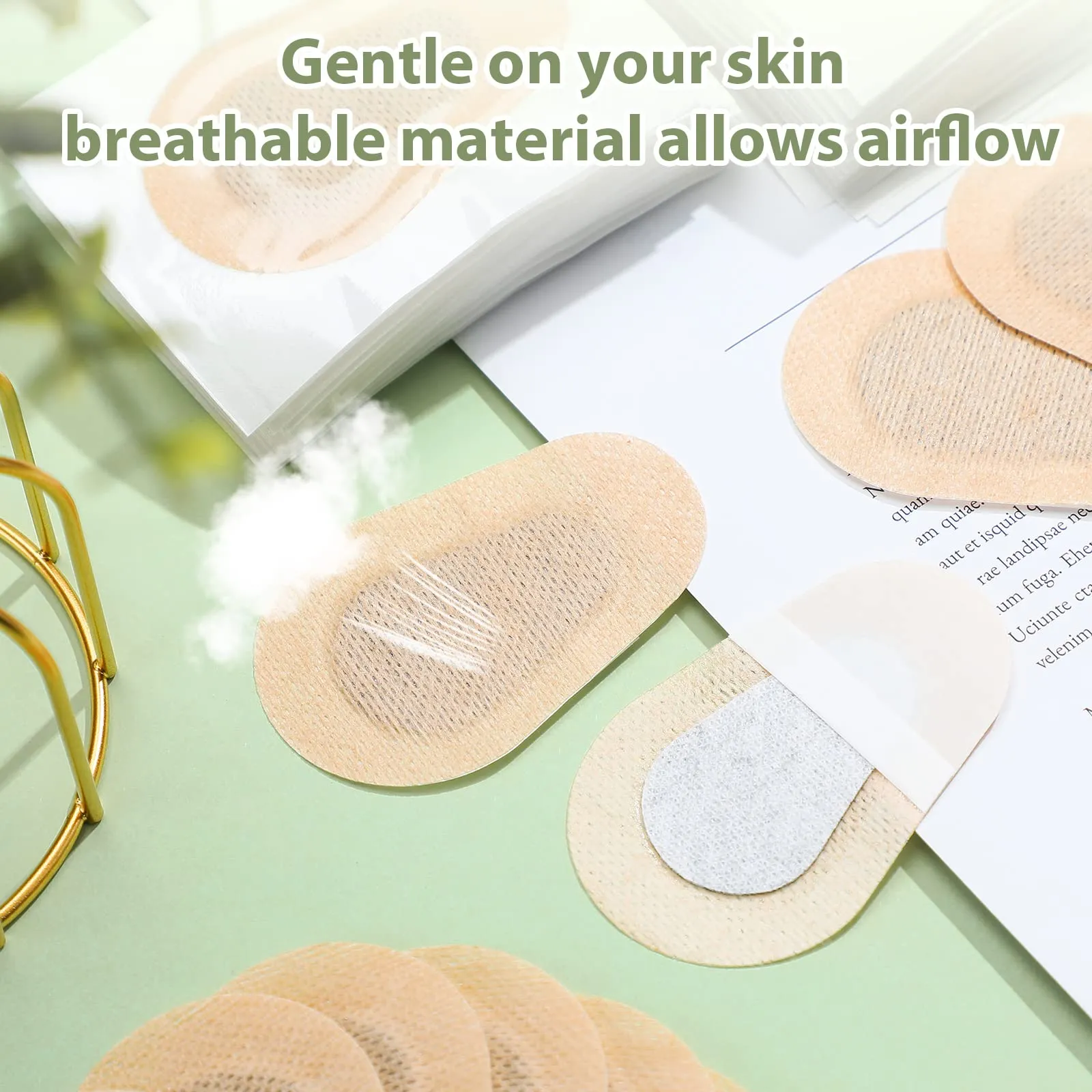 120 Pcs Adhesive Eye Patches, Eye Patches for Adults Eye Pad Disposable Eyepatch Latex Free Adhesive Bandages for Baby Kids (Nude,3 x 2 Inch) Nude 3 x 2 Inch