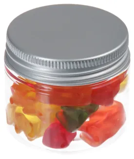 50 ml PET jar transparent, with aluminum lid, 10 pieces