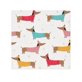 Adorable Dachshund Face Towel - Cute Dog Towel for Pet Lovers, Kitchen Towel,