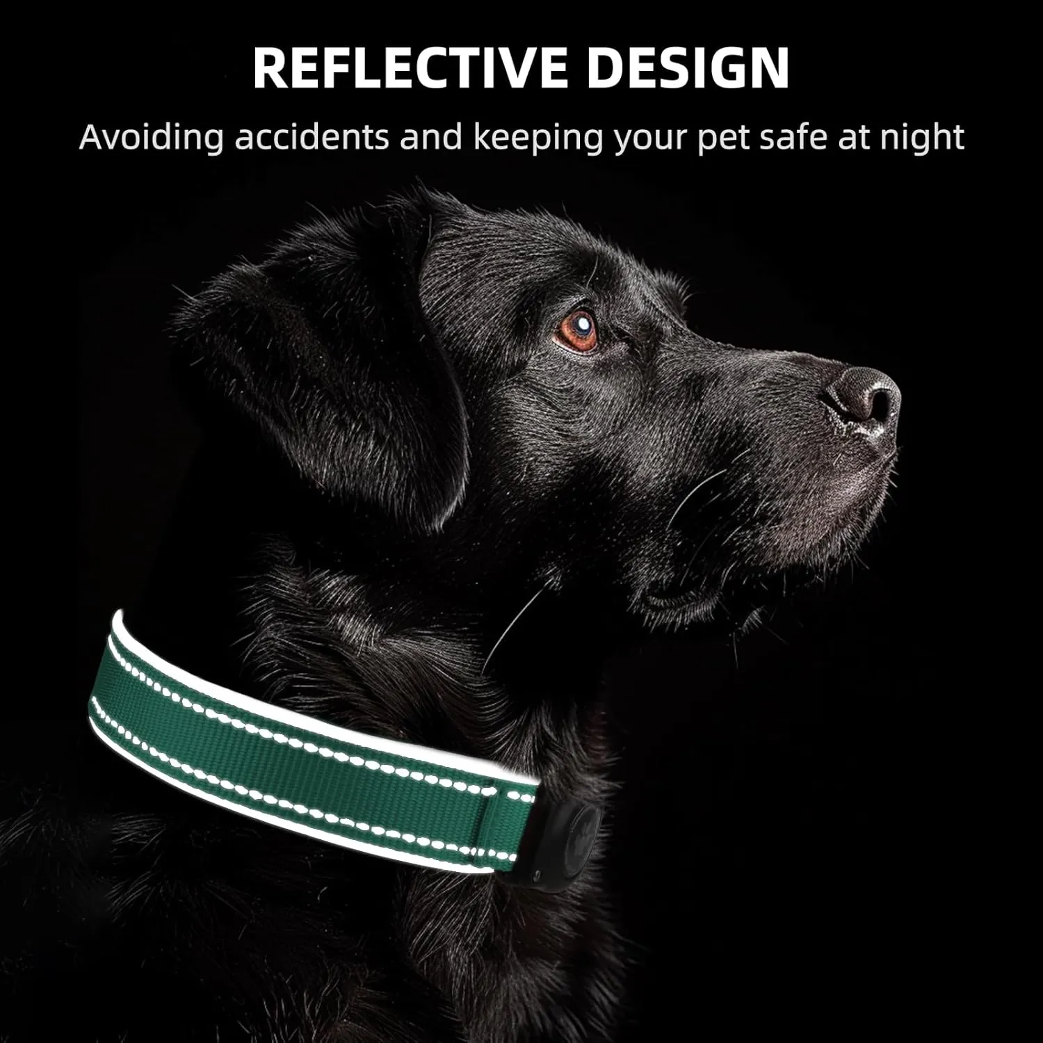 Airtag Dog Collar - 100% Waterproof Air tag Dog Collar Holder for Apple AirTag, Reflective, Soft Padded, Everlasting, GPS Dog Collar for Small Medium Large Dogs (Teal, S)