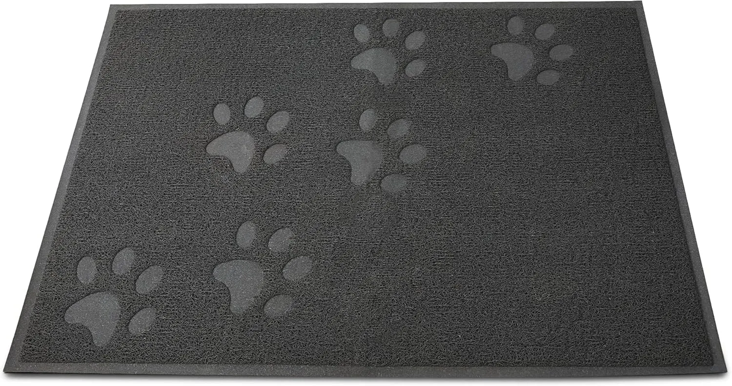 Andalus Small Cat Litter Mat, Pack of 1 - Waterproof, Non-Slip & Easy to Clean Cat Litter Box Mat for Extra Efficient Pet Litter-Trapping, Grey (15.75 X 11.75)
