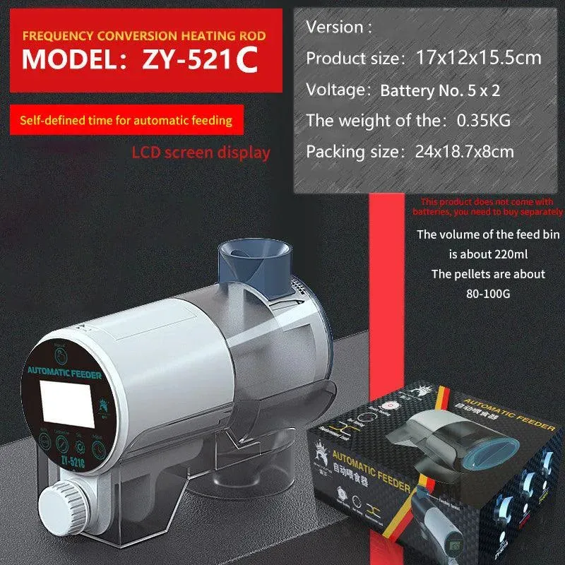 Automatic Fish Feeder 200ml Capacity