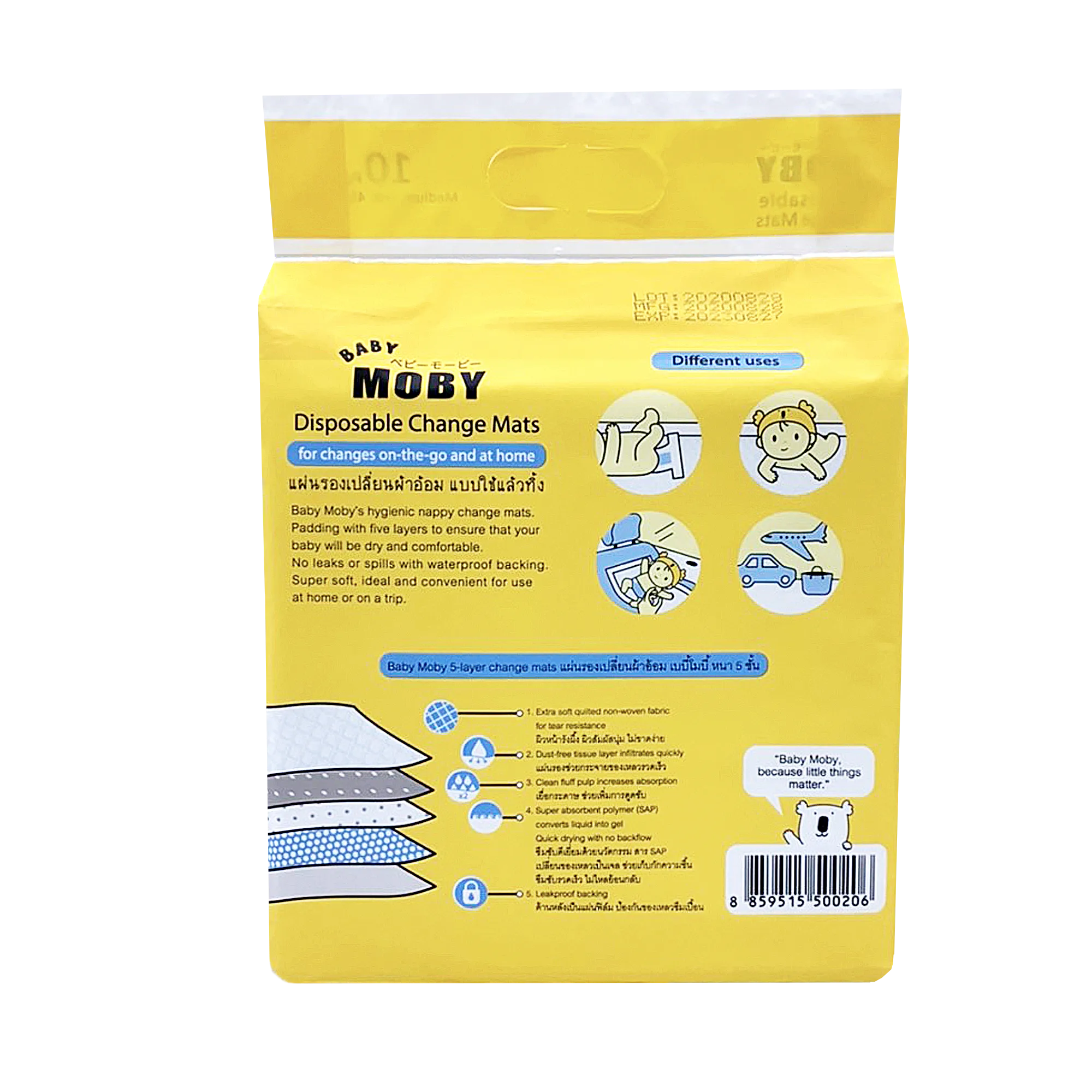 Baby Moby Disposable Changing Mat/Underpads