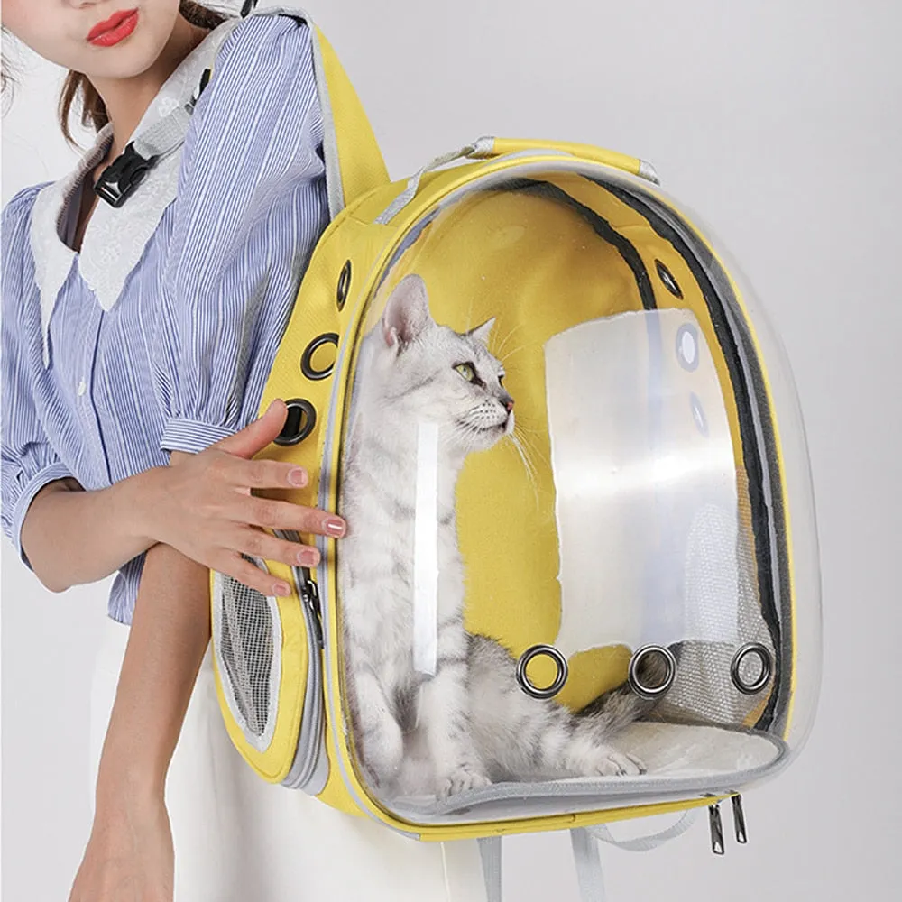 Cat Backpack Capsule Carrier Bags Breathable Pet Carriers Outdoor Travel Backpack Space Cage Pet Transport Bag For Cat Supplies