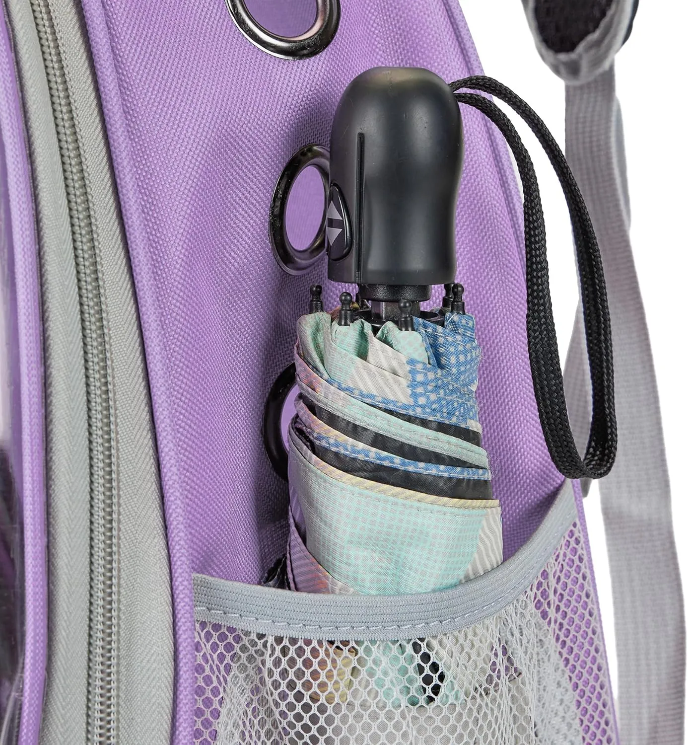 Cat Bubble Backpack Carrier for Small Medium Dogs Cats Carrying Bag, Airline Approved Pet Travel Carrying Bag Dog Hiking Walking Outdoor Backpack (Purple)
