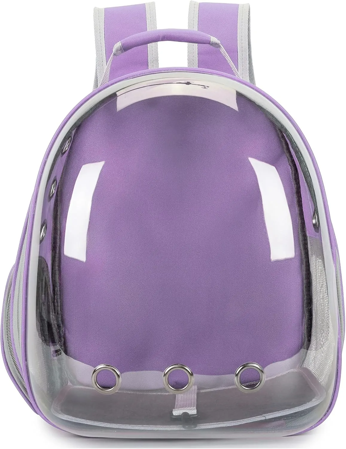 Cat Bubble Backpack Carrier for Small Medium Dogs Cats Carrying Bag, Airline Approved Pet Travel Carrying Bag Dog Hiking Walking Outdoor Backpack (Purple)
