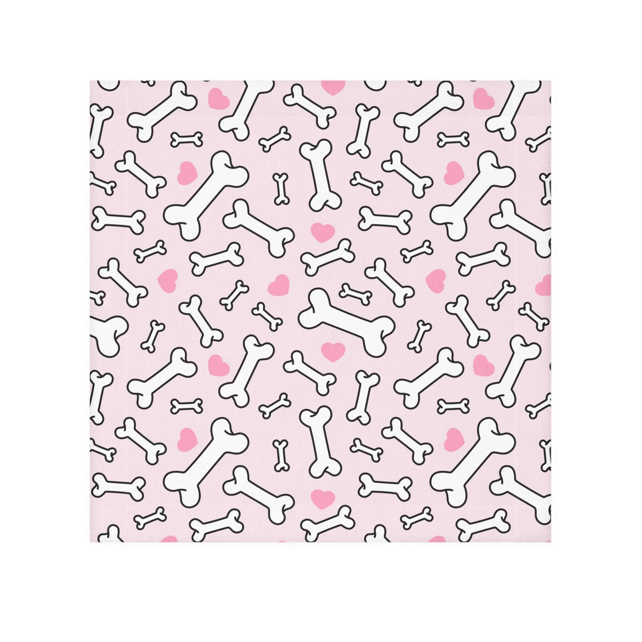 Cute Dog Bone Face Towel, Pet Lover Gift, Dog-Themed Bath Towel, Dog Mom