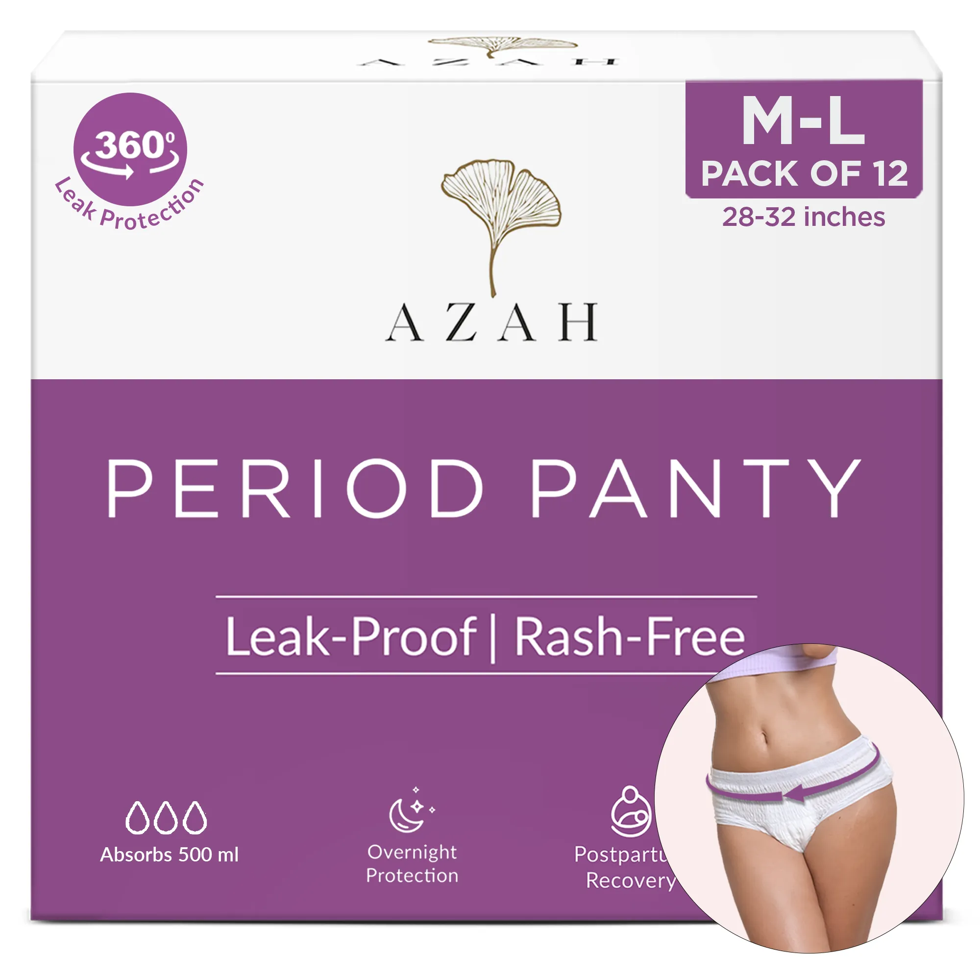 Disposable Period Panties | Box of 12 | Ultra Heavy Flow