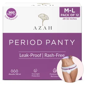 Disposable Period Panties | Box of 12 | Ultra Heavy Flow