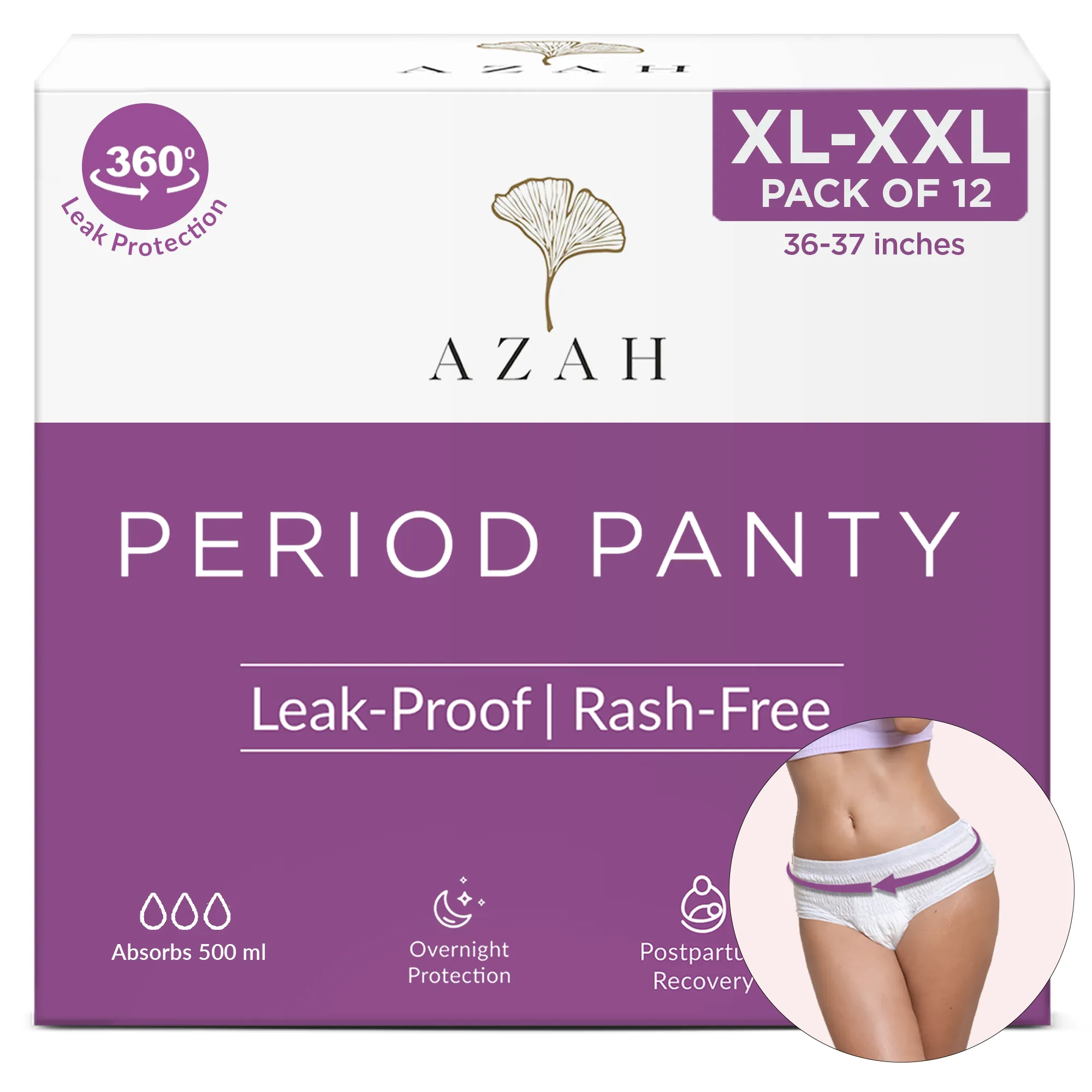 Disposable Period Panties | Box of 12 | Ultra Heavy Flow