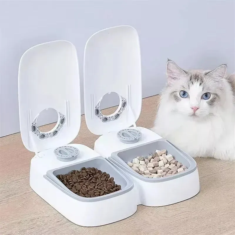 Dog Feeder Cat Automatic Feeding Water Bowl