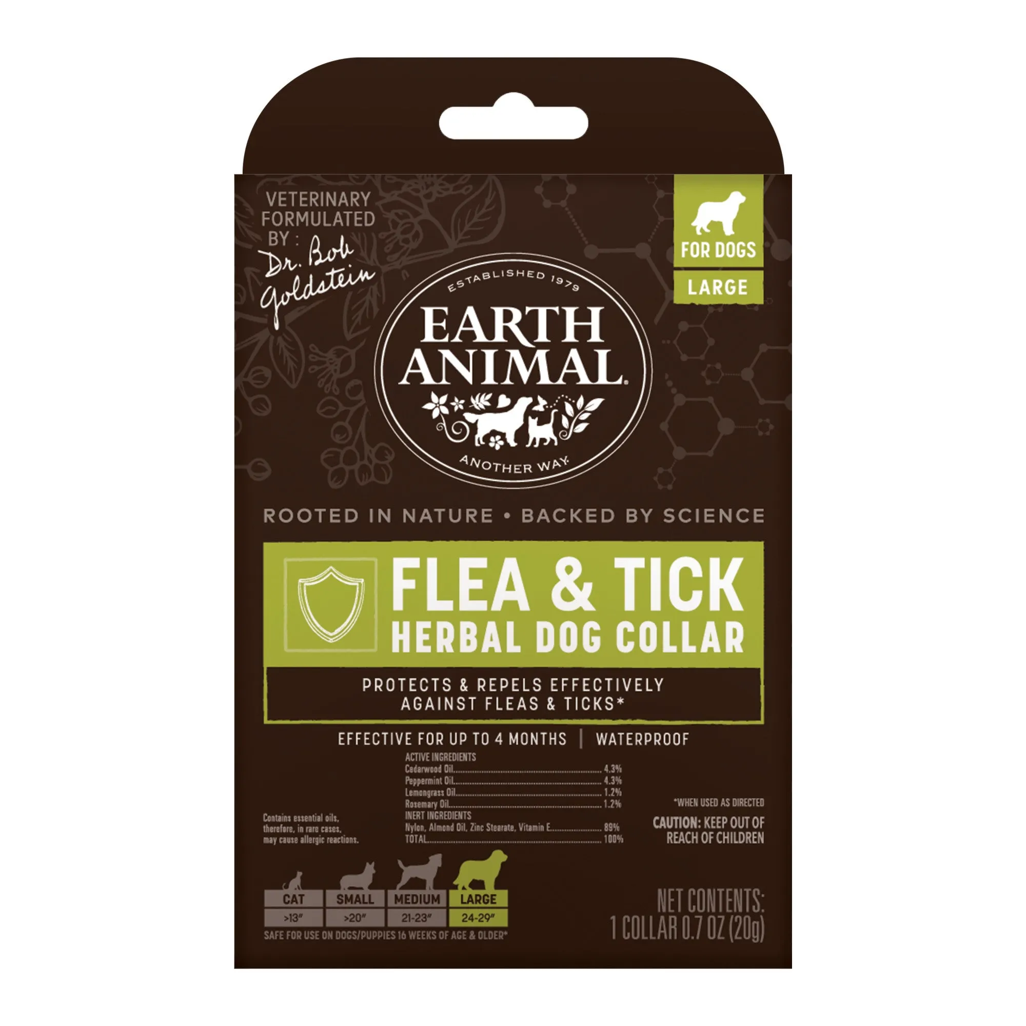 Earth Animal Nature's Protection Flea & Tick Collar for Dogs