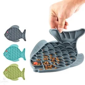 Fish Shape Lick Mat Slow Feeder