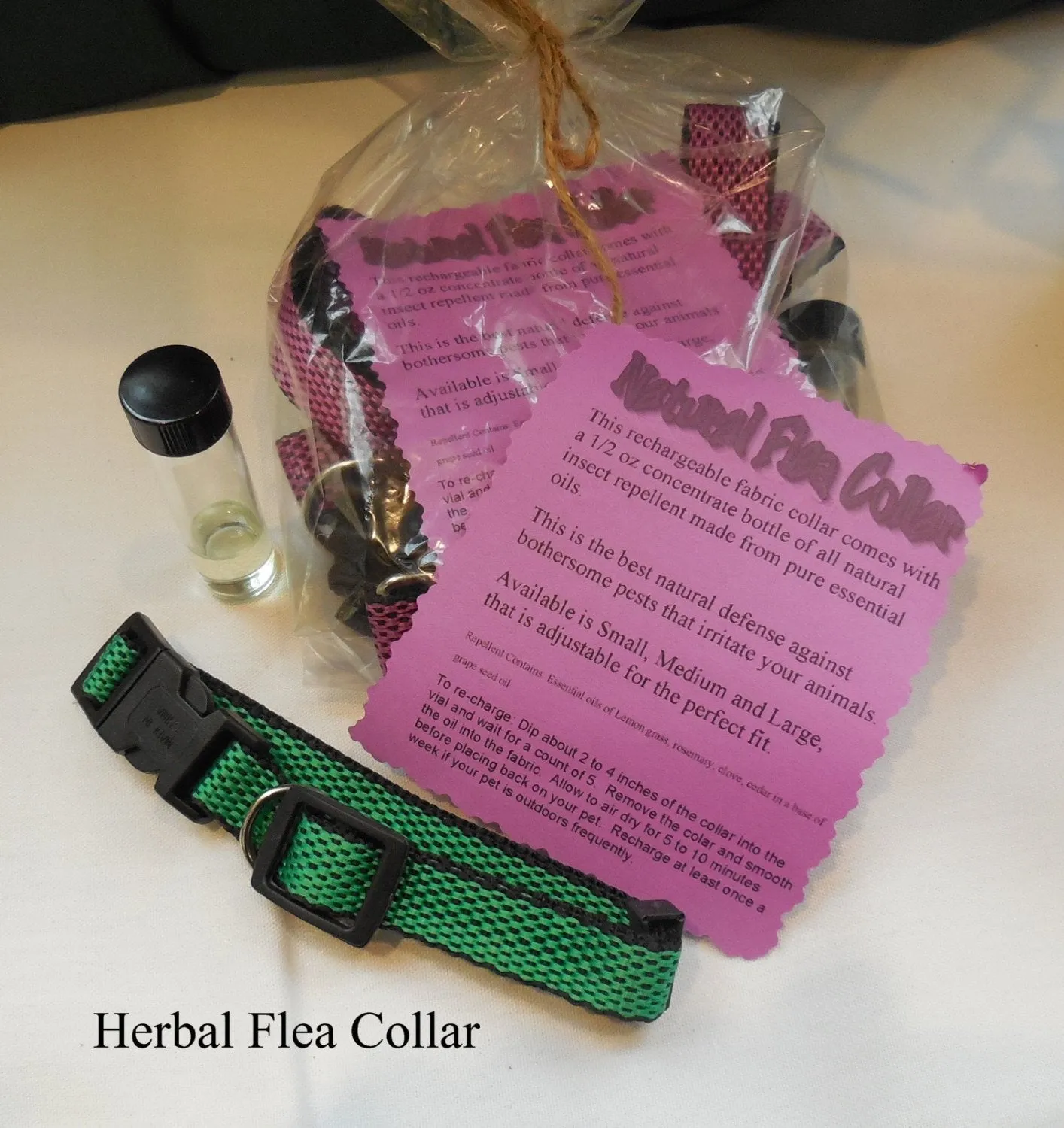 Flea Repellent Dog Collar, rechargable,