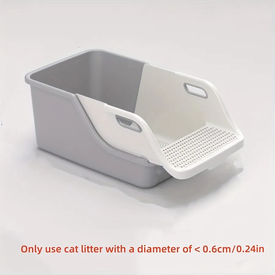 Foldable Semi Auto Cat Litter Box with Sifter Shovel - APS53