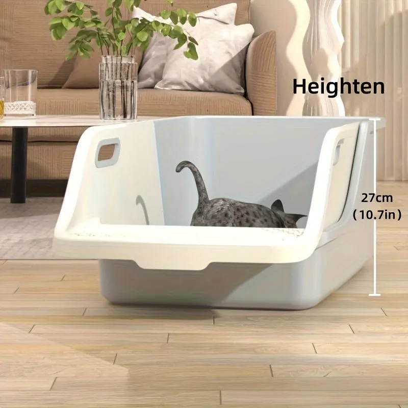 Foldable Semi Auto Cat Litter Box with Sifter Shovel - APS53