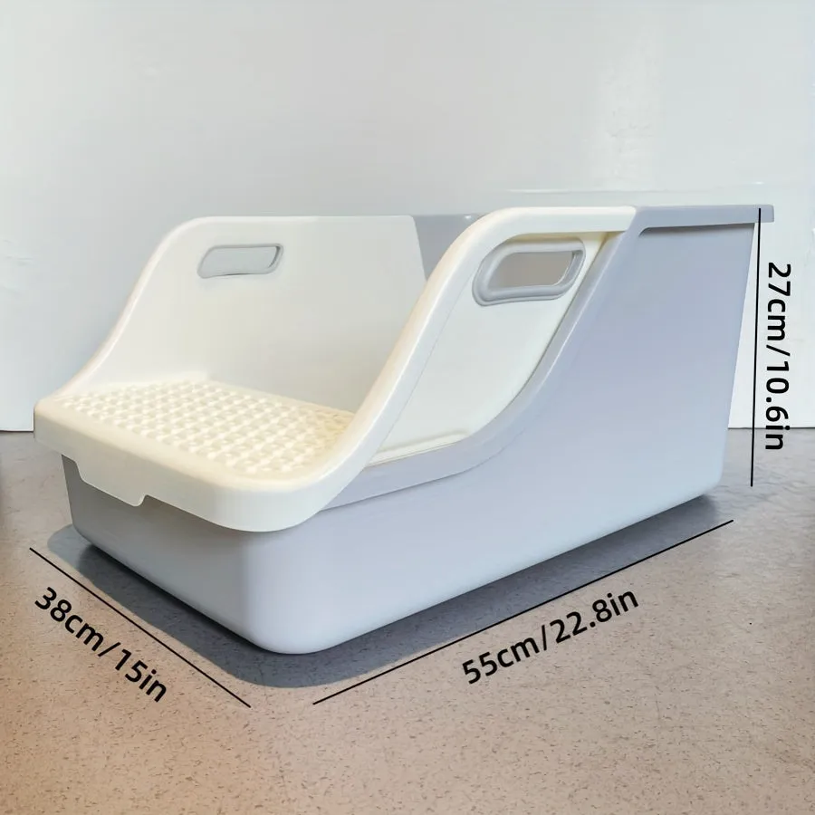 Foldable Semi Auto Cat Litter Box with Sifter Shovel - APS53