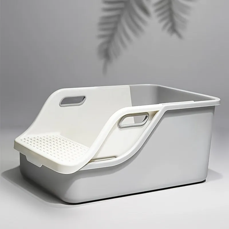 Foldable Semi Auto Cat Litter Box with Sifter Shovel - APS53