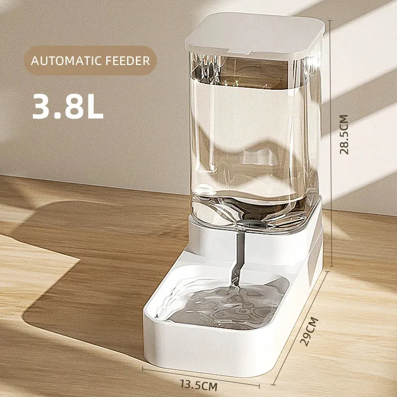 HOOPET Automatic Pet Feeder and Water Bowl – Transparent Food Storage Dispenser for Pets