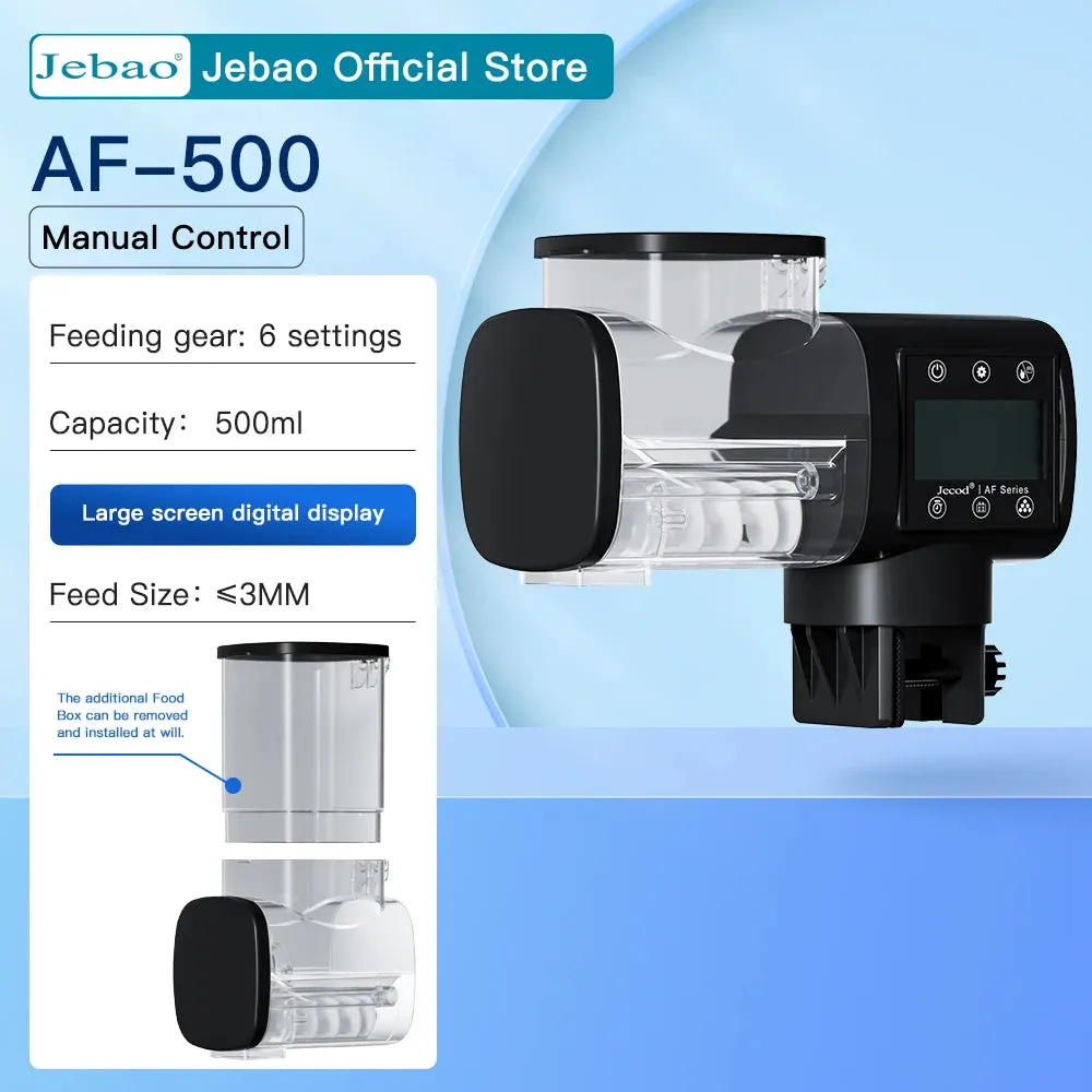 Jebao Jecod New Wi-Fi Smart Auto Aquarium Fish Tank Feeder Intelligent Automatic Feeder Digital Timing Wifi Wireless Remote Control Fish Feeding