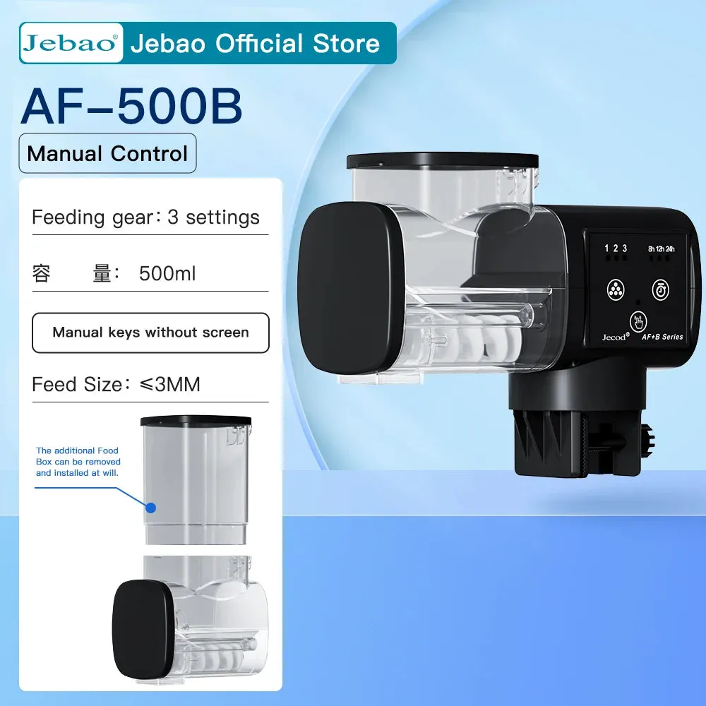 Jebao Jecod New Wi-Fi Smart Auto Aquarium Fish Tank Feeder Intelligent Automatic Feeder Digital Timing Wifi Wireless Remote Control Fish Feeding