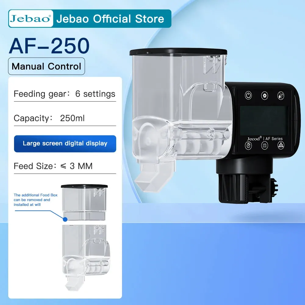 Jebao Jecod New Wi-Fi Smart Auto Aquarium Fish Tank Feeder Intelligent Automatic Feeder Digital Timing Wifi Wireless Remote Control Fish Feeding