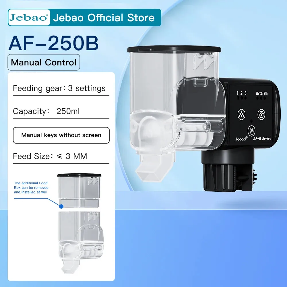 Jebao Jecod New Wi-Fi Smart Auto Aquarium Fish Tank Feeder Intelligent Automatic Feeder Digital Timing Wifi Wireless Remote Control Fish Feeding