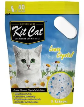 Kitcat Crystal Cat Litter 5L (Lemon)