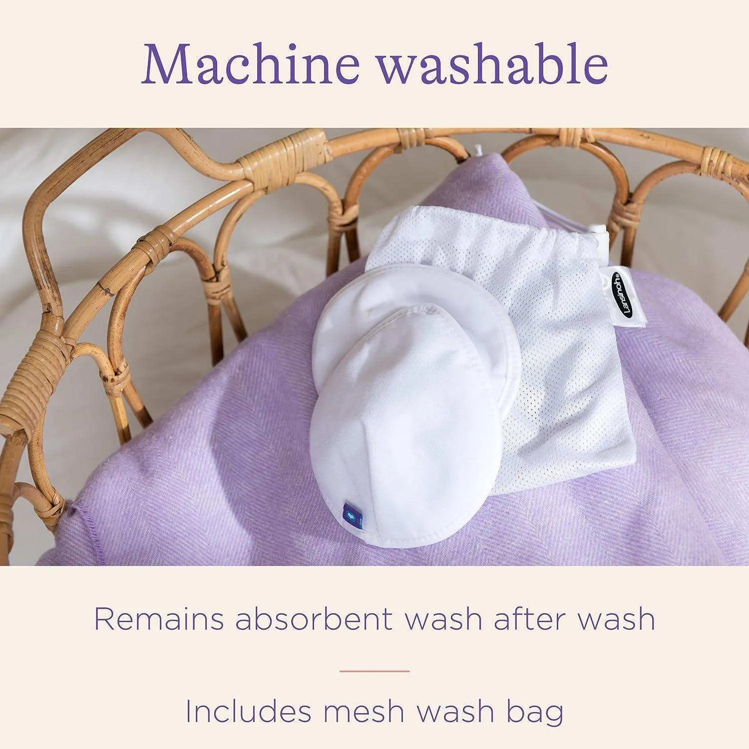 Lansinoh Washable Nursing Pads - 4ct