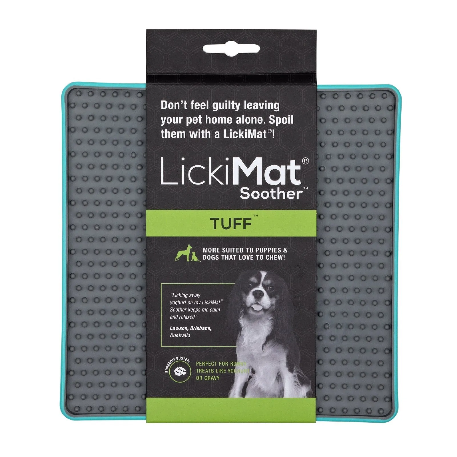 LickiMat Soother Tuff Slow Food Bowl Anti-Anxiety Mat for Dogs - Purple