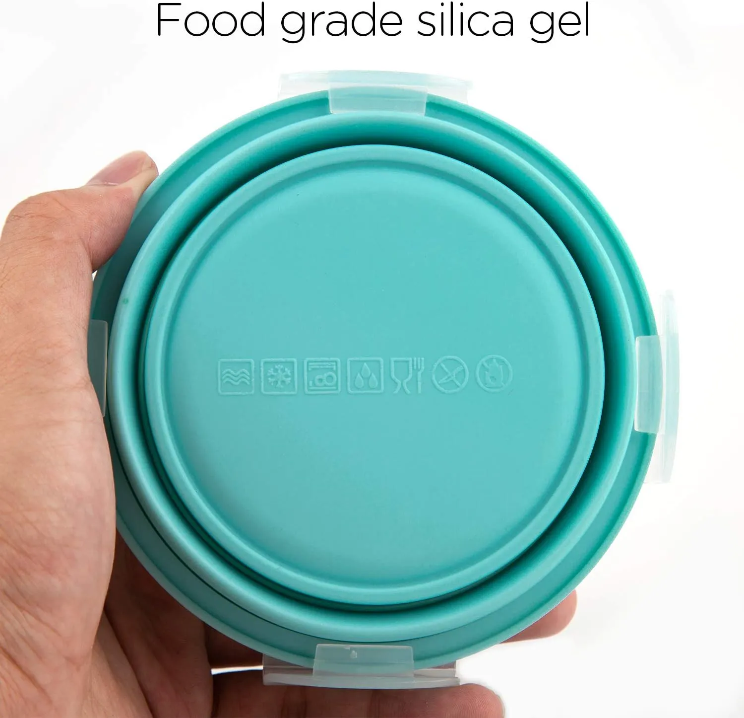 Luter 2 Pieces Collapsible Dog Bowls Silicone Food Water Travel Bowl with Lids Portable Expandable Pet Feeding Watering Cup Dish for Walking Kennels Camping 350ml (12x12x3cm) (Pink & Blue)