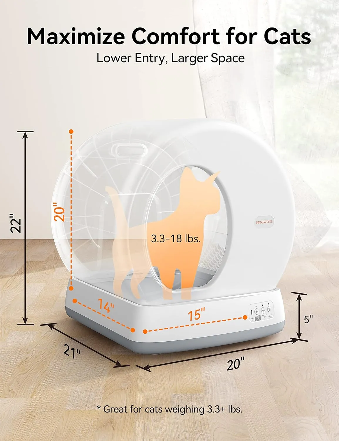 MeoWant Self-Cleaning Cat Litter Box