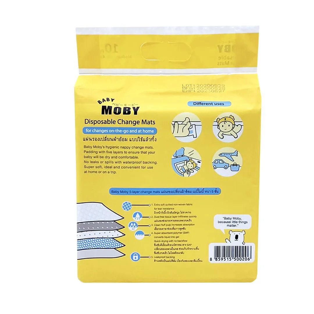 Moby Disposable Underpads 10 Pcs