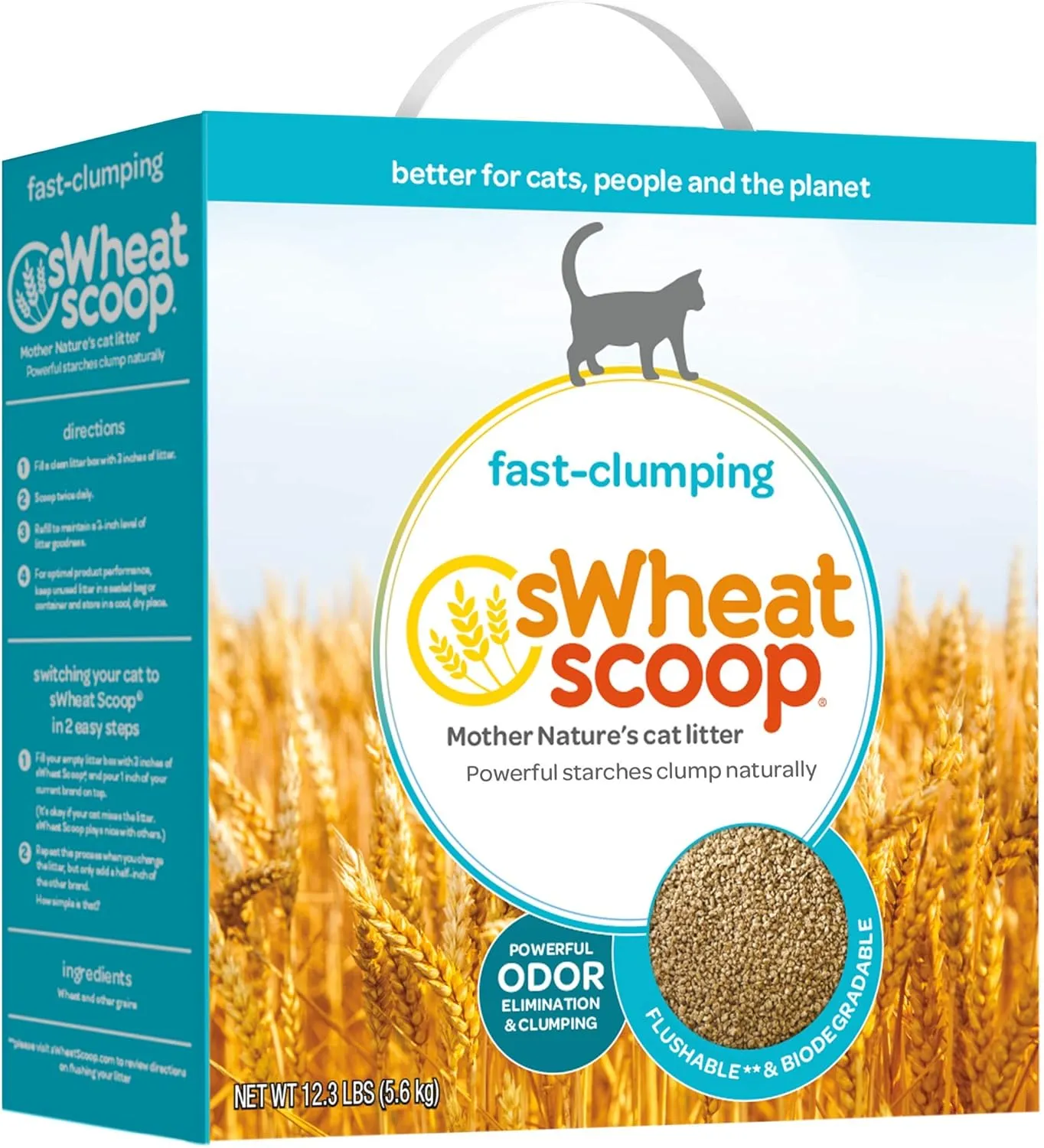 Multi-Cat All-Natural Clumping Cat Litter, 12.3lb Box