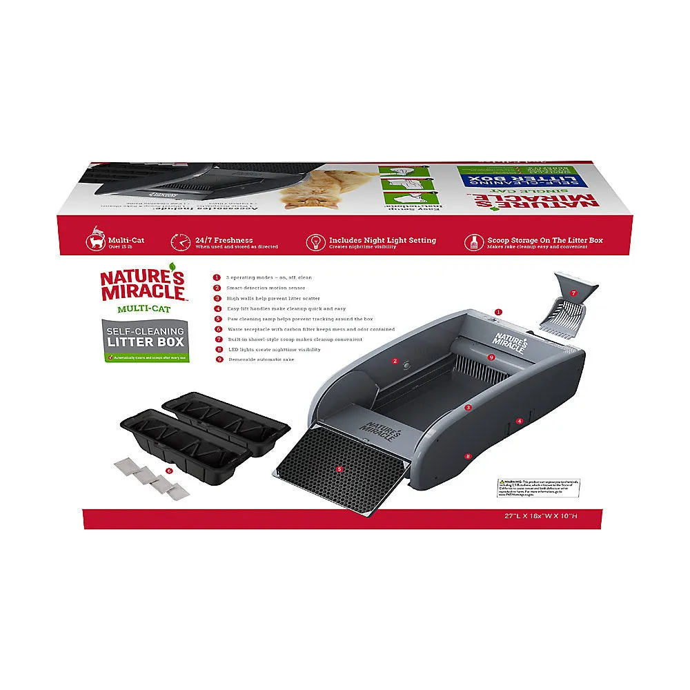 Nature's Miracle® Single Cat Self-Cleaning Litter Box