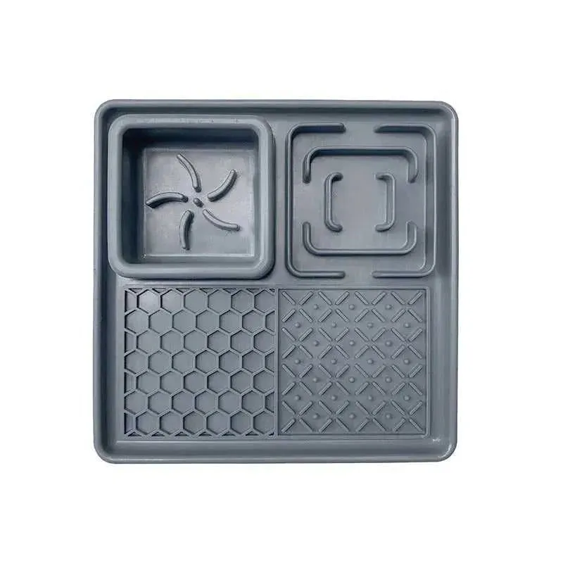 New Pet Dog Cat Tableware Anti-choking Bowl Food Grade Organosilicon Suction Cup Multifunctional Slow Food Mat Dog Licking Mat