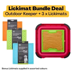 Outdoor Keeper Bundle Pink Dog   3 Original Lickimats