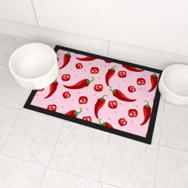 Pet Bowl Mats - Chilli