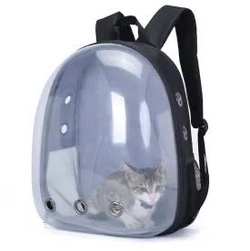 Portable outdoor pet cat backpack, panoramic transparent breathable bag AZ1653