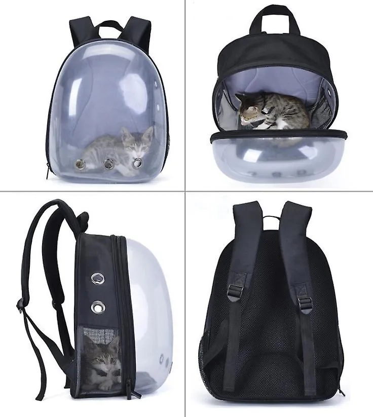 Portable outdoor pet cat backpack, panoramic transparent breathable bag AZ1653