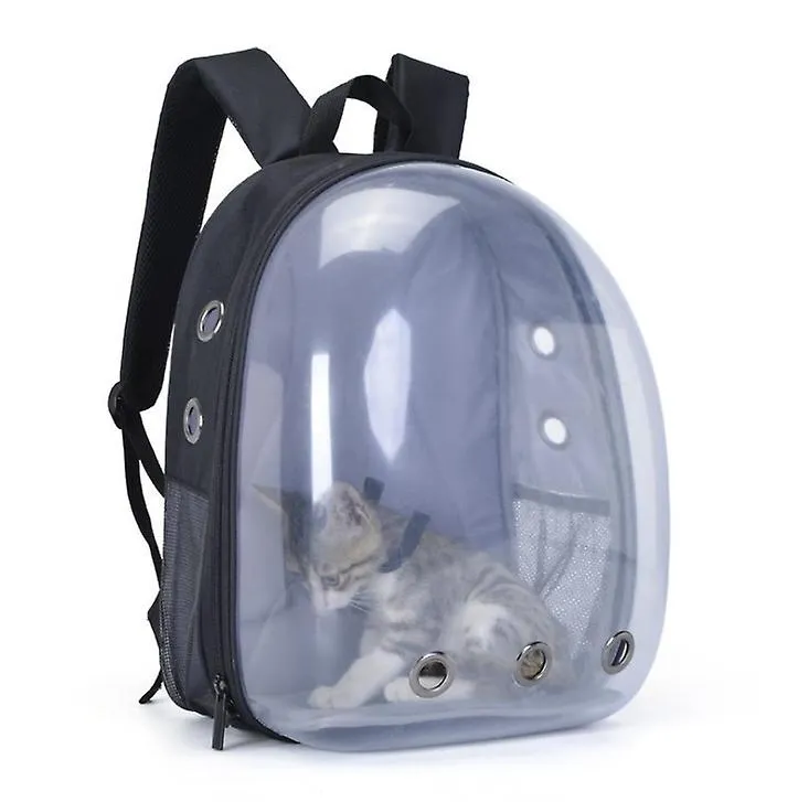 Portable outdoor pet cat backpack, panoramic transparent breathable bag AZ1653