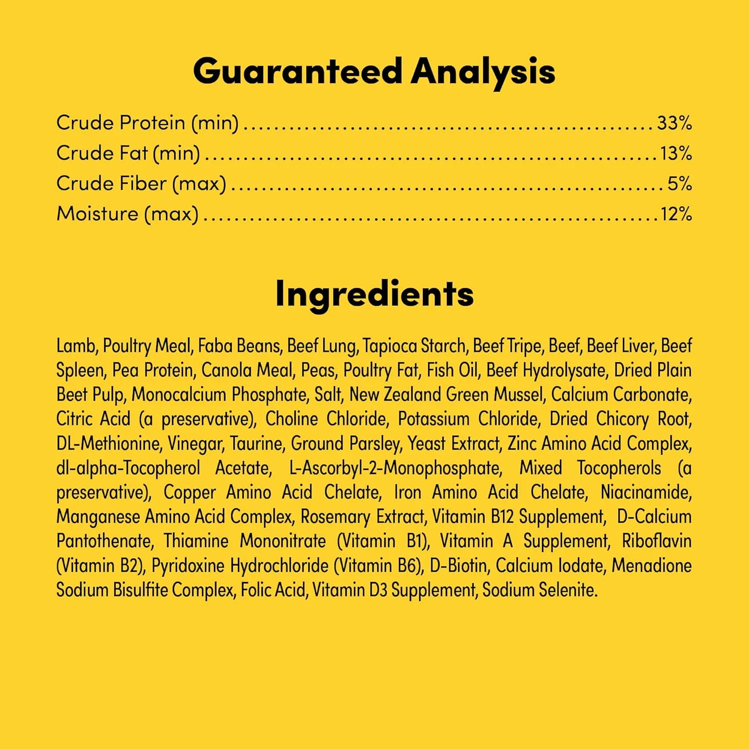 RawMix33 Premium Freeze-Dried Raw Grass-Fed Beef Recipe Dog Food, Protein Rich, Includes Kibble, Non-GMO, No Wheat or Corn, 2.2 lbs
