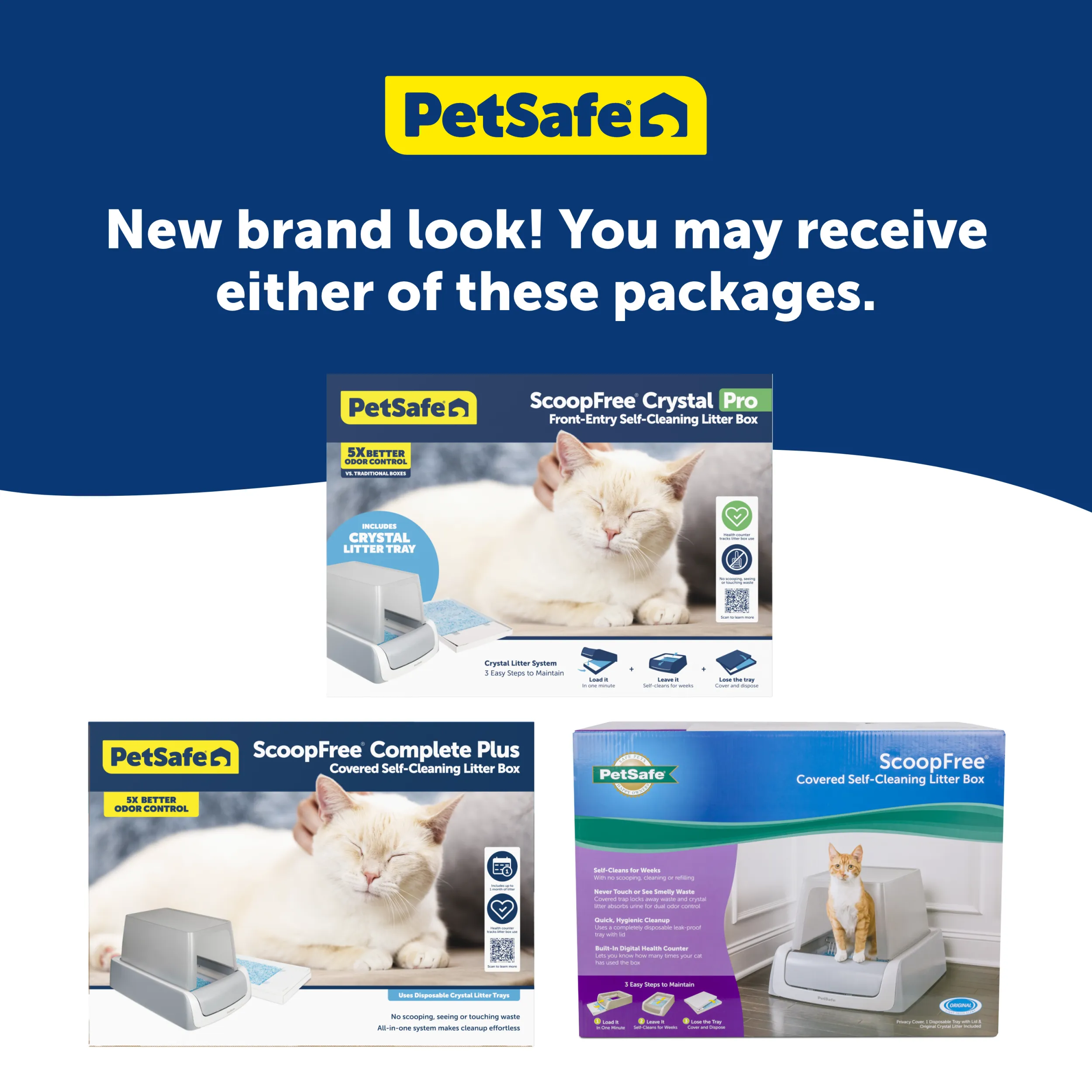 ScoopFree® Crystal Pro Front-Entry Self-Cleaning Litter Box