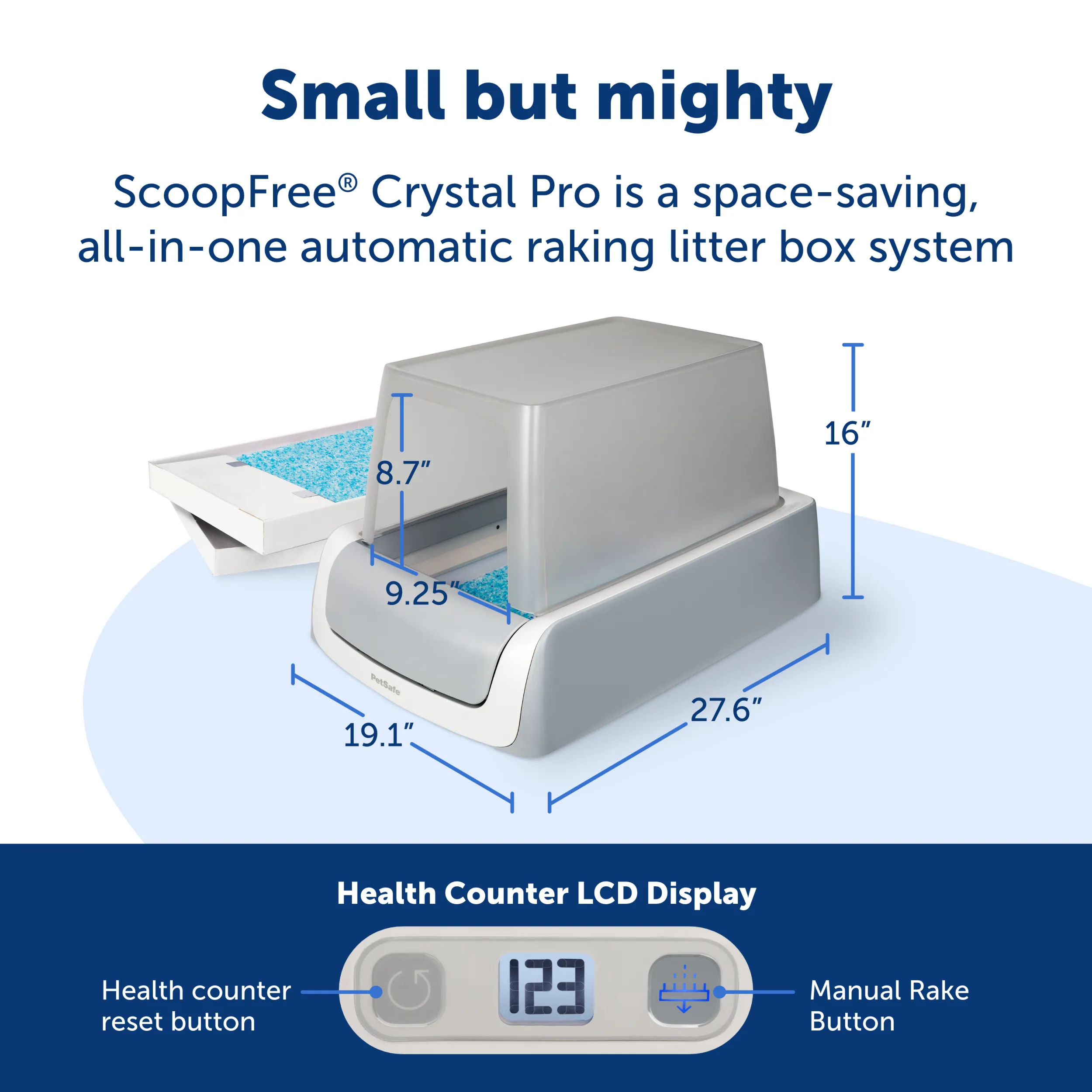 ScoopFree® Crystal Pro Front-Entry Self-Cleaning Litter Box
