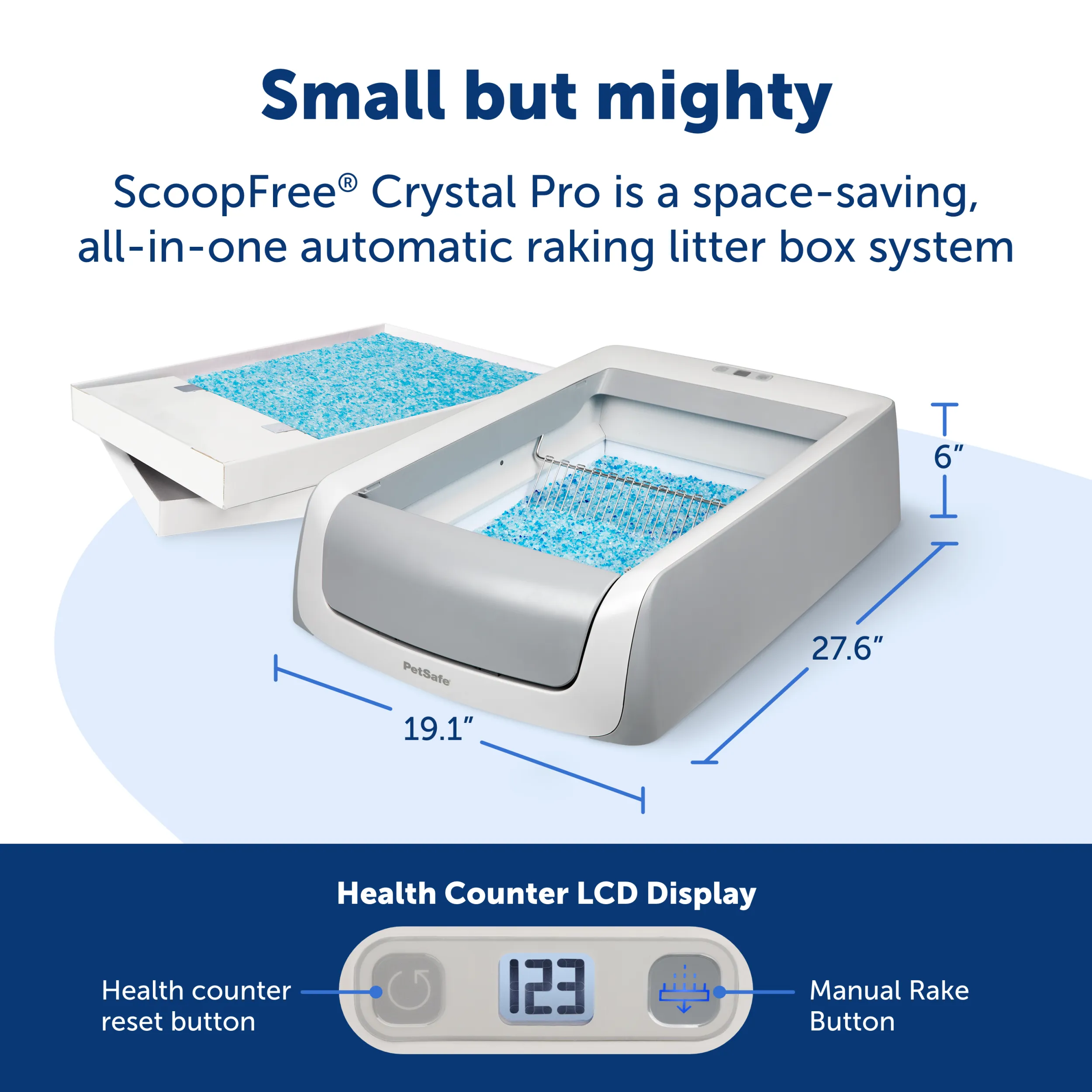 ScoopFree® Crystal Pro Self-Cleaning Litter Box