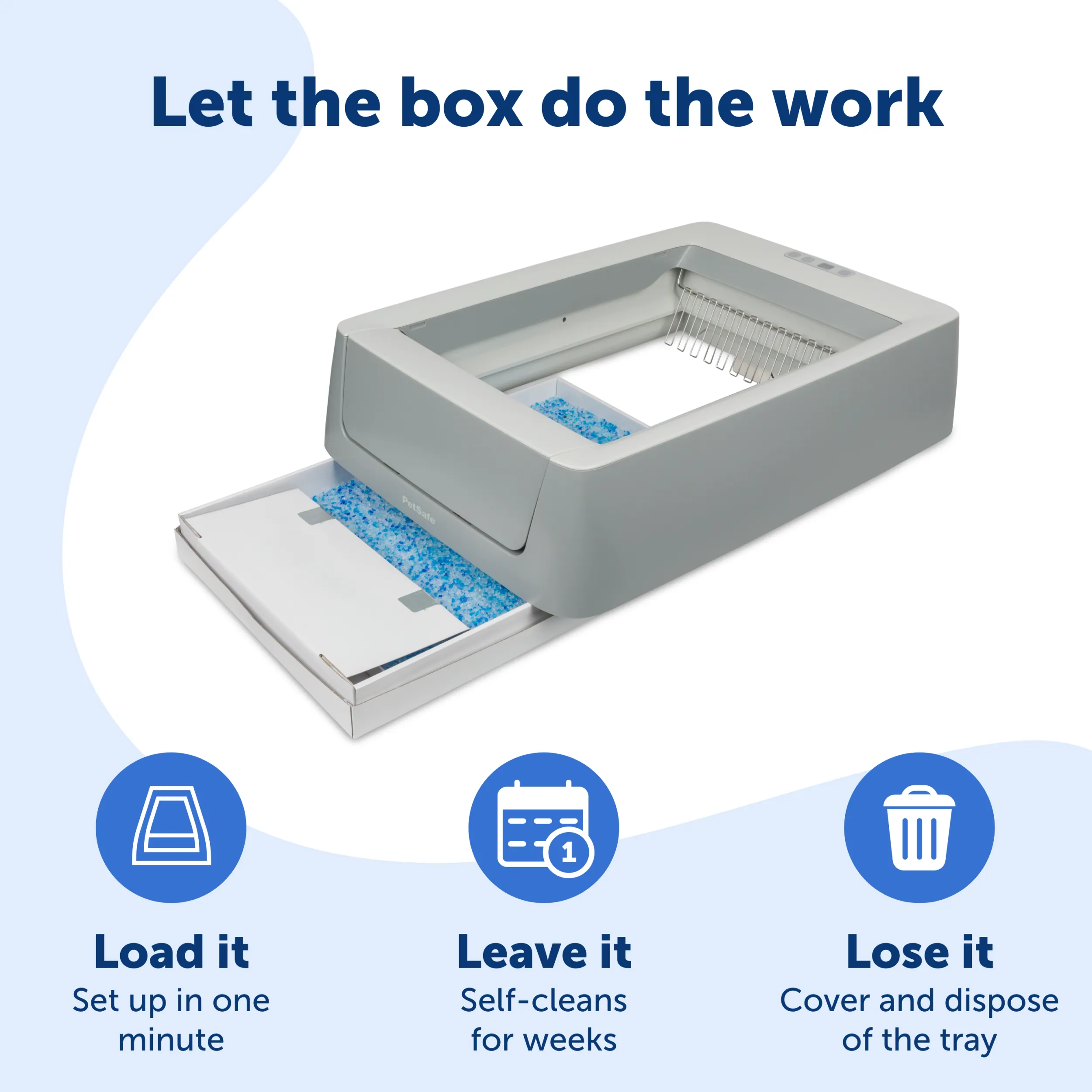 ScoopFree® Crystal Smart Self-Cleaning Litter Box