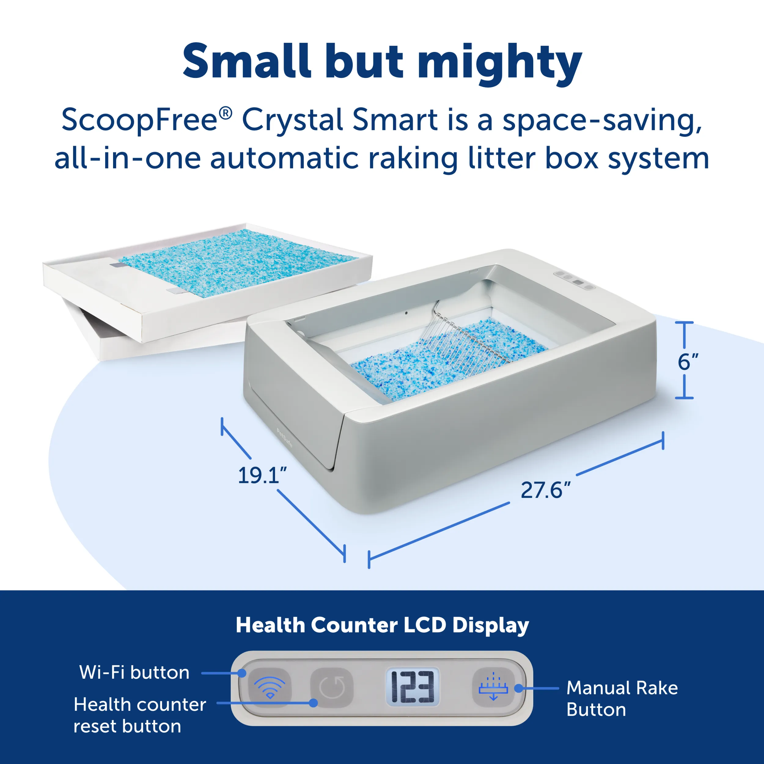 ScoopFree® Crystal Smart Self-Cleaning Litter Box