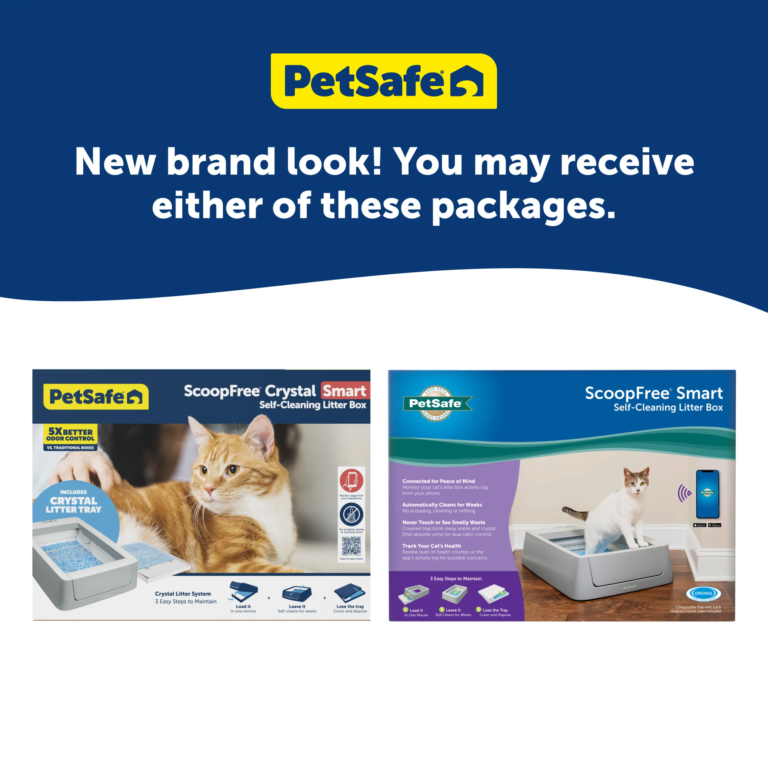 ScoopFree® Crystal Smart Self-Cleaning Litter Box