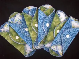 Set of 6 MamaBear LadyWear Quick-Dry menstrual pad, pantiliner - Light/Medium Flow